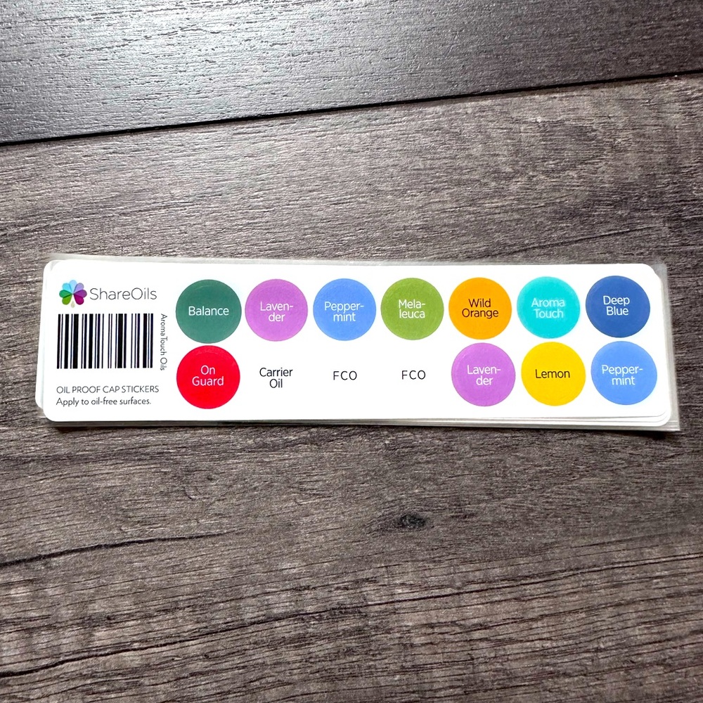 Doterra Oil cap stickers - qty: 10
